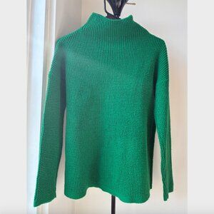 J.Jill Green Knit Cowl Knit Sweater - Size S